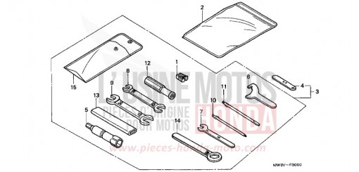 OUTILS CB750F2W de 1998